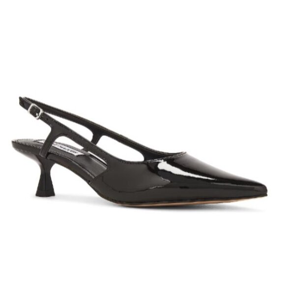 Steve Madden black patent Legaci Heels - Picture 1 of 2